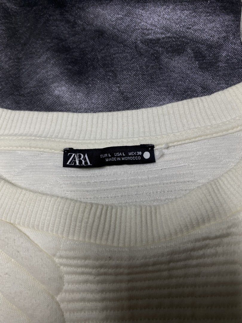 Zara White Sweater (Category: Coats, Jackets and Outerwear) located in General Trias. Submitted by kevinthriftshop (Listing ID 1469659295, Image 2). Description: .