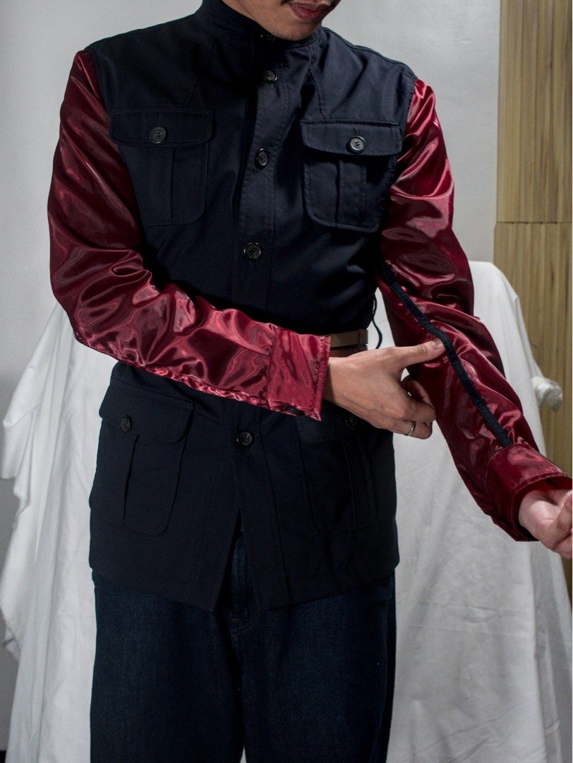 10SS Raf Simons—Multi Loop Hybrid Sleeve Bondage Military Jacket (Category: Luxury Apparel) located in Quezon City. Submitted by soourceph (Listing ID 1469781693, Image 3). Description: full experience at ‘soourceph’ every whee.