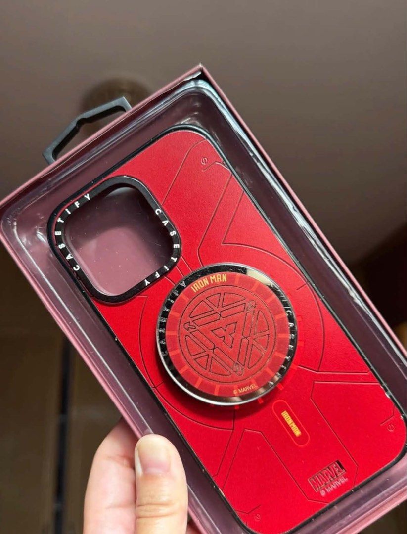 15 pro max Casetify Iron Man Collab Case (Category: Cases & Sleeves) located in Cabuyao City. Submitted by key_12345 (Listing ID 1469800397, Image 3). Description: - Model: iPhone 15 Pro Max - Brand: CASETiFY x Marvel Iron Man Collaboration - Color: Iconic Red with Arc Reactor design - Authenticity: 100% Original (Money-back guarantee if proven fake) - Condition: Used with minor scratches and dents from previous drops (not very visible when in us