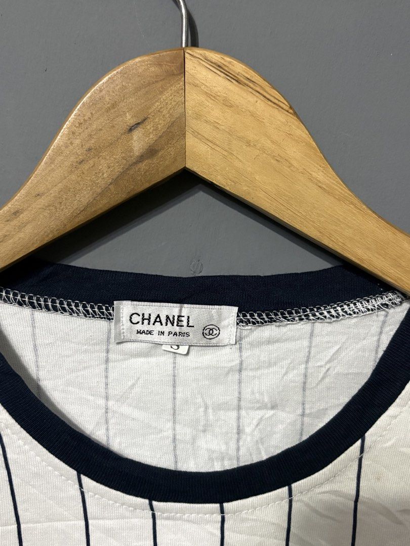 1980's Chanel Stripe Shirt (Category: Shirts) located in Iloilo. Submitted by bygone.ph (Listing ID 1469844365, Image 2). Description: 16x22.5.