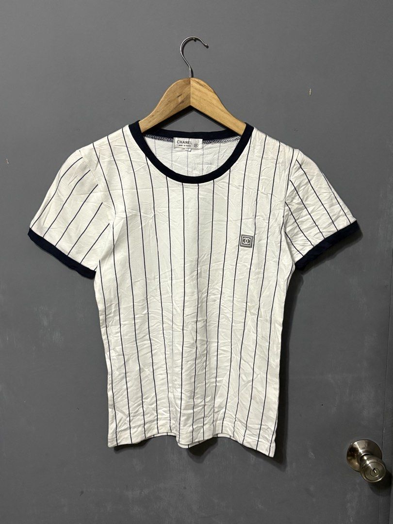 1980's Chanel Stripe Shirt (Category: Shirts) located in Iloilo. Submitted by bygone.ph (Listing ID 1469844365, Image 1). Description: 16x22.5.