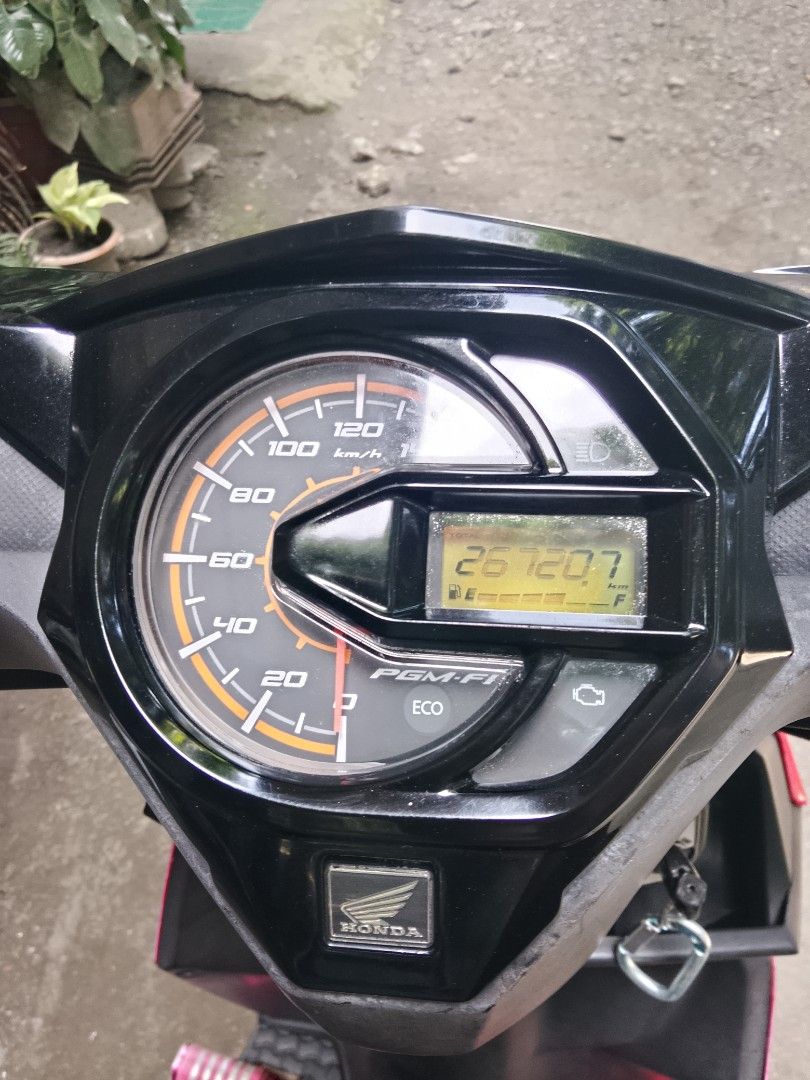 2017 HONDA BEAT FI SCOOTER (Category: Motorbikes for Sale) located in Cagayan de Oro. Submitted by cjsthrifts (Listing ID 1469884153, Image 3). Description: - 110 CC Engine Displacement - With Original Certificate of Registration - Original O.R - Has Odometer 26,720 km - Red & Black color - Original Factory Unit (No Modifications Done) - Regular Maintenance Done - Scooter has less kilometers for its age ( Approximately less than 3000km per year) 