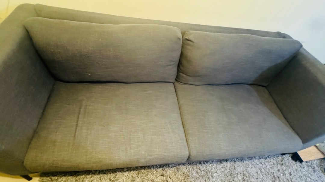 3-4 seater sofa for P5K (Category: Sofas) located in Caloocan City. Submitted by burnsvl (Listing ID 1469874426, Image 3). Description: FS: 3-4 Seater Sofa. Selling for P5K only! Originally bought at SM Our Home for ₱21,802. Used but still in good condition. PM po if interested! Pick up only or delivery shouldered by buyer. Location: Urban Deca Homes, Tondo, Manila..