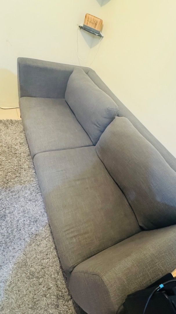 3-4 seater sofa for P5K (Category: Sofas) located in Caloocan City. Submitted by burnsvl (Listing ID 1469874426, Image 1). Description: FS: 3-4 Seater Sofa. Selling for P5K only! Originally bought at SM Our Home for ₱21,802. Used but still in good condition. PM po if interested! Pick up only or delivery shouldered by buyer. Location: Urban Deca Homes, Tondo, Manila..