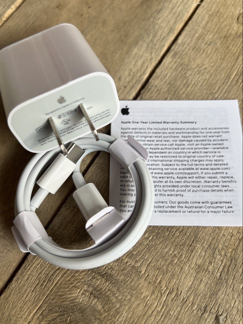35W USB Iphone C Charger Set with Woven Cable (Category: Chargers & Cables) located in Manila. Submitted by warm_jamin (Listing ID 1469936514, Image 3). Description: 35W USB-C Charger Set with Woven Cable 35W charger set with a woven cable, suitable for compatible iPhone 15, 16, 17, and 18 models. ✅ 35W Power Adapter ✅ Woven Charging Cable ✅ Sealed Items ✅ Onhand & Ready for Delivery ✅ Rush Orders Accepted ✅ Same-Day Delivery Available ✅ Lalamove