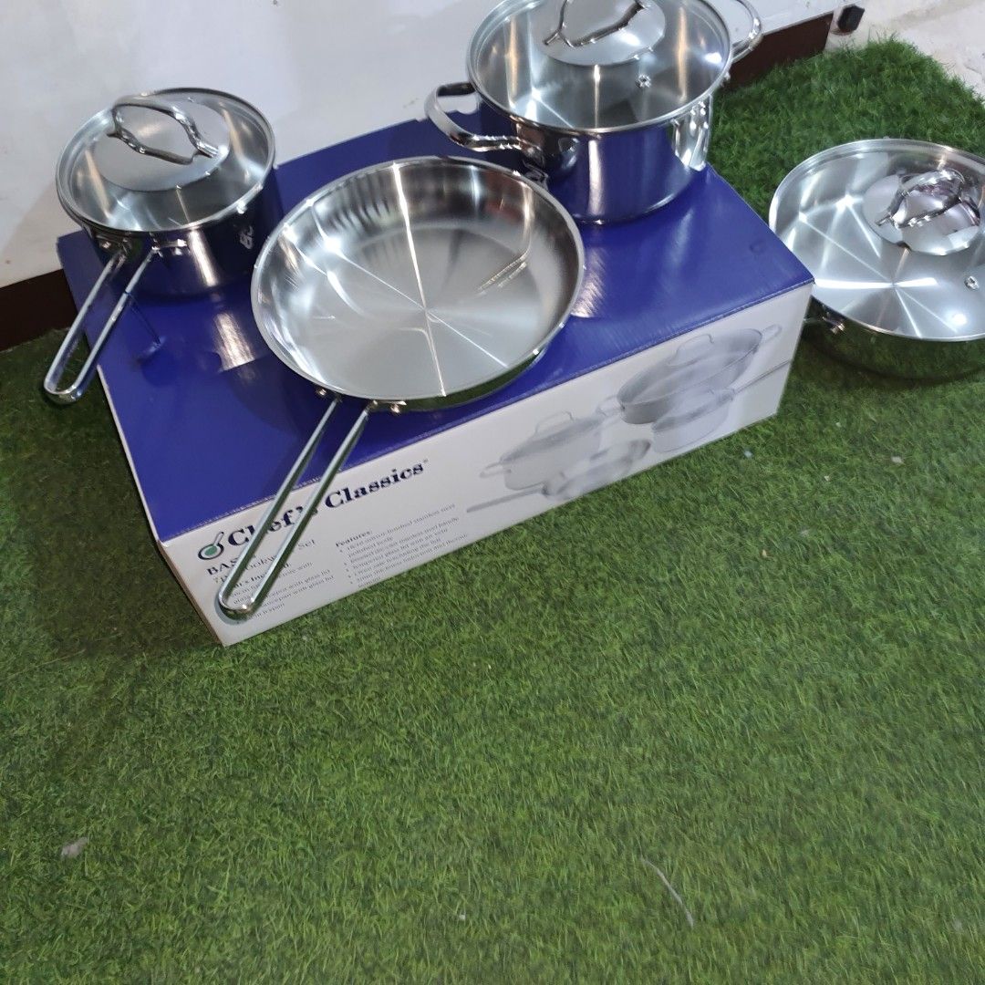 7pcs stainless chef's classics basil cookware set (Category: Cleaning Tools & Supplies) located in Manila. Submitted by d_real_deal (Listing ID 1469937009, Image 1). Description: .