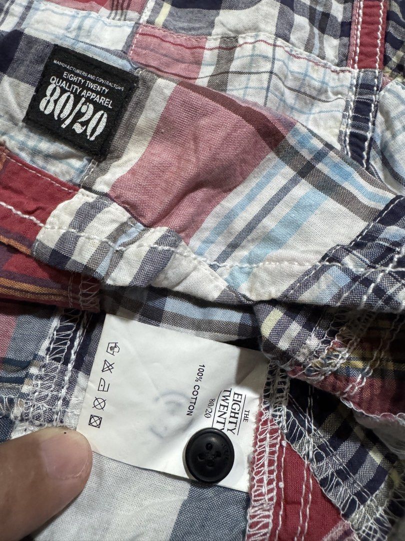 80/20 PATCHWORK (Category: Activewear) located in Cebu City. Submitted by etnaner (Listing ID 1469884975, Image 3). Description: 80/20 PATCHWORK BUTON DOWN SIZE: SMALL on tag BNEW .