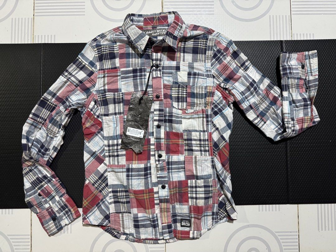 80/20 PATCHWORK (Category: Activewear) located in Cebu City. Submitted by etnaner (Listing ID 1469884975, Image 1). Description: 80/20 PATCHWORK BUTON DOWN SIZE: SMALL on tag BNEW .