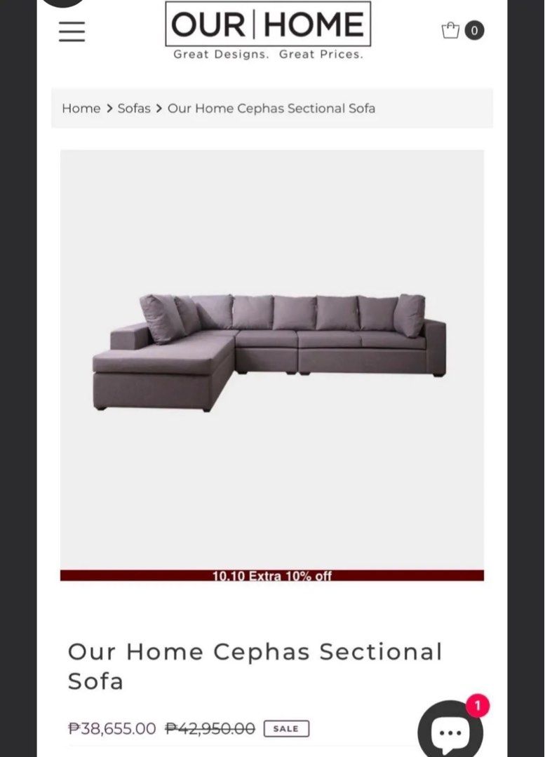 8 Seater Our Home Sofa (Category: Sofas) located in Apalit. Submitted by minimaliztcloset (Listing ID 1469896645, Image 3). Description: Location: Angeles Pampanga.