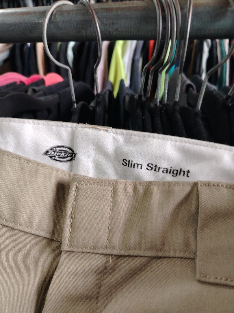 ‼️ Dickies 873 Slim Straight Pants‼️ (Category: Trousers) located in Butuan. Submitted by lovzthriftshop. (Listing ID 1469826310, Image 3). Description: ‼️ Dickies 873 Slim Straight Pants‼️ ​📌 Details: • Model: Dickies 873 Slim Straight • Color: Khaki • Size: 32 x 32 • Fabric: 65% Poly / 35% Cotton blend.