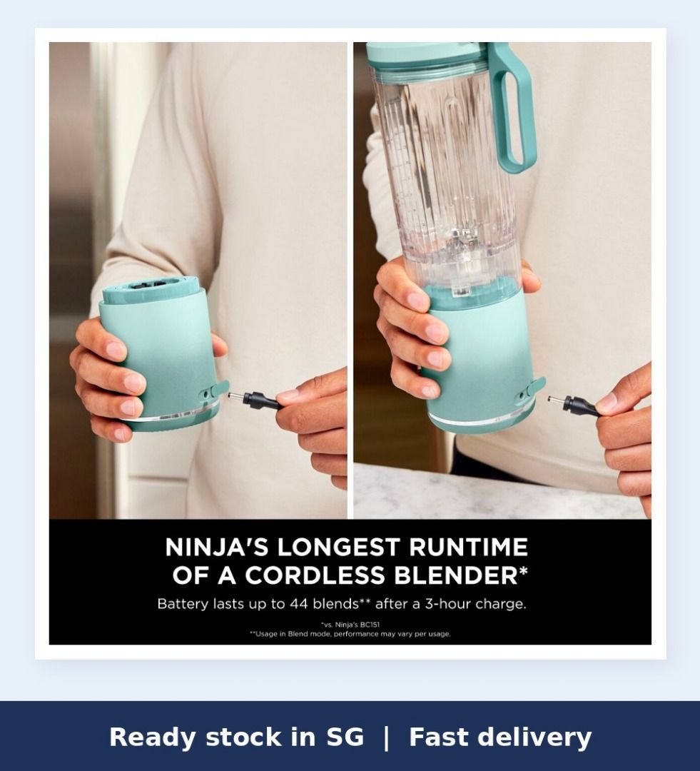🇸🇬 [Instocks] Ninja Blast Max Portable Blender BC251 | 650ml | Cordless ...