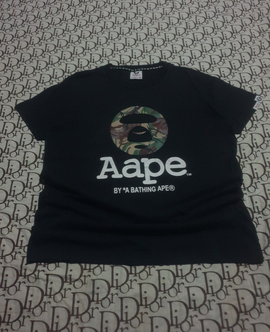 Aape camou head design (Category: Tshirts & Polo Shirts ) located in San Fernando. Submitted by retro.district. (Listing ID 1469897502, Image 1). Description: - Aape camou head design - Size: Medium (20.5x27) - Condition: Excellent - No issue - Color Rate: 9.5/10.