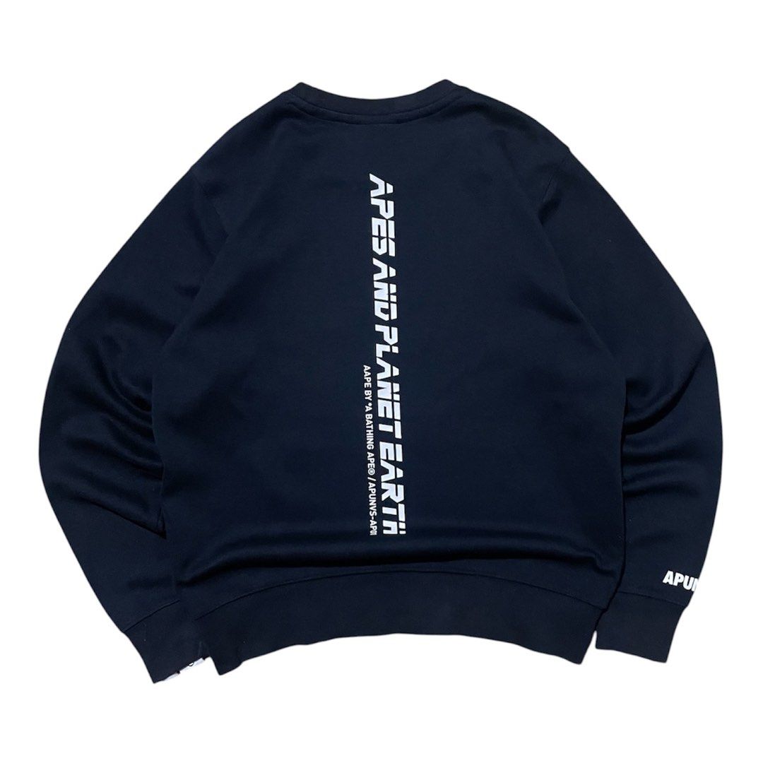 Aape Sweater (Category: Hoodies) located in Valenzuela. Submitted by nk_thriftshop (Listing ID 1469898056, Image 2). Description: Dimes: 20x25 Size: Small Issue: may repair check last pic Color Rate: 9.5/10.