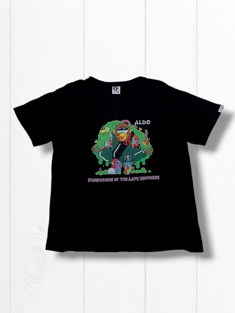 Aape x Aldo Black Tshirt I Tee (Category: Tshirts & Polo Shirts ) located in Aguinaldo. Submitted by baguioukayukay2600 (Listing ID 1469786200, Image 1). Description: .