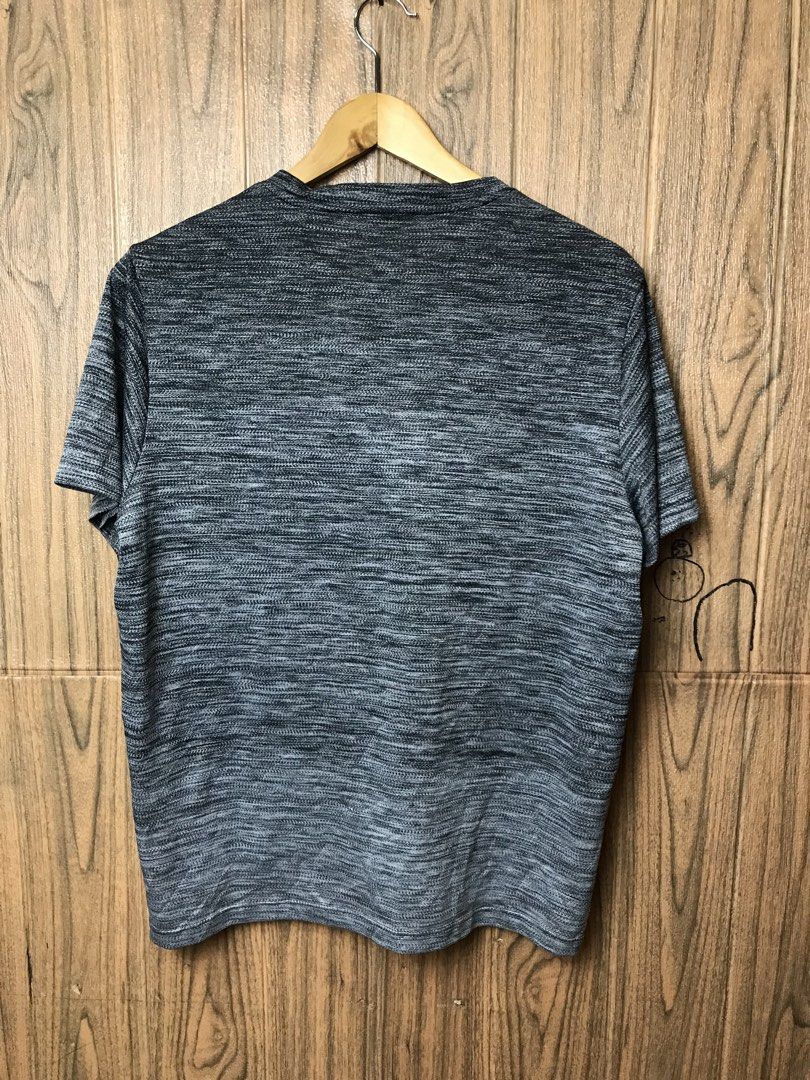 Adidas Gradient T-shirt Grey Black 2XL (Category: Tshirts & Polo Shirts ) located in Aloguinsan. Submitted by jayhooukay (Listing ID 1469862532, Image 3). Description: -22 x 26 As new - Brand: Adidas - Size: 2XL (Chest width: 110cm) - Color: Grey and black gradient heathered - Material: 100% recycled polyester (lightweight activewear fabric) - Design: Short sleeves, crew neck, black Adidas logo on left chest - Condition/Use: Perfect for workouts 