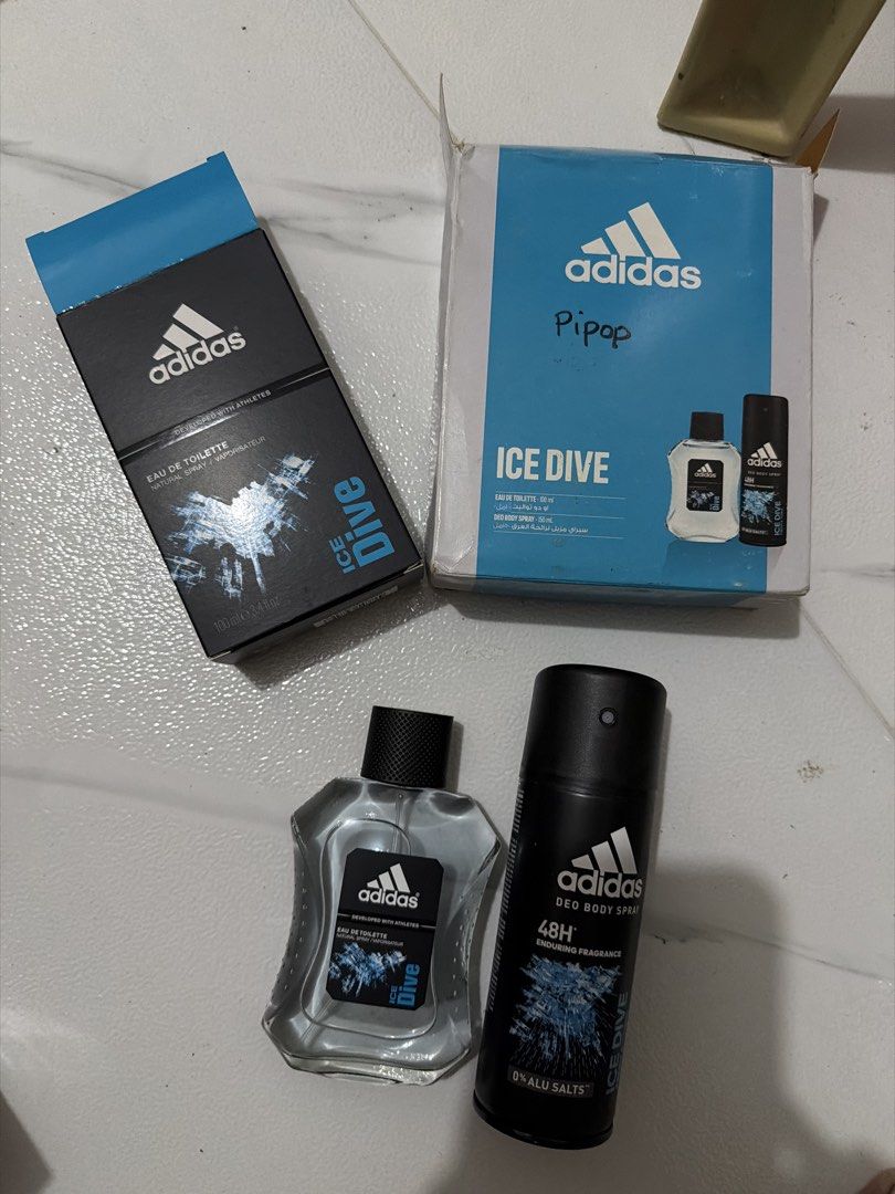 Adidas Ice Dive EDT (Category: Fragrance & Deodorants) located in Las Pinas. Submitted by gmonteros (Listing ID 1469882431, Image 1). Description: .