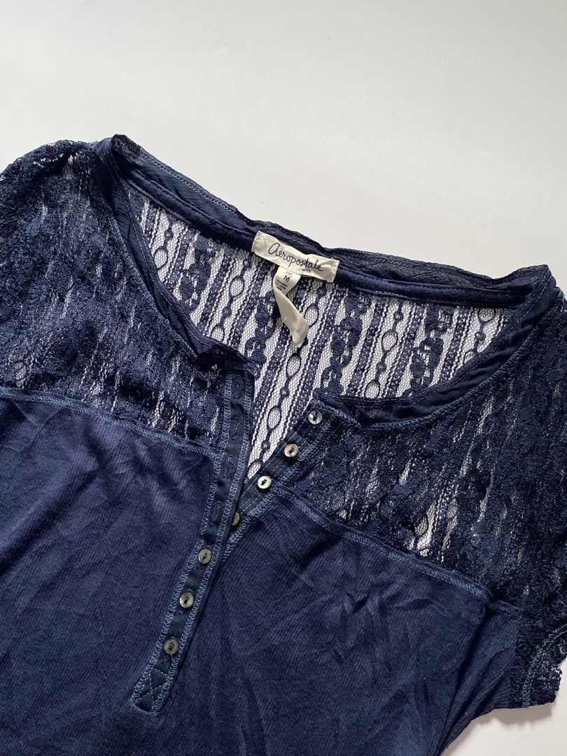 Aeropostale Y2k Laced Henley Top (Category: Shirts) located in Manila. Submitted by lexia_swrdrbfinds (Listing ID 1469767190, Image 2). Description: ⋆ 𐙚 ̊ Aeropostale Y2k Laced Henley Top 🌸 𝓈𝒾𝓏ℯ ℴ𝓃 𝓉𝒶𝑔: medium 🩷 𝓁ℯ𝓃𝑔𝓉𝒽: 23 🌷 𝓌𝒾𝒹𝓉𝒽: 14 🎀 𝒸ℴ𝓃𝒹𝒾𝓉𝒾ℴ𝓃: 1000000000/10 🫧 𝒻𝓁𝒶𝓌𝓈: none 𝓅𝓇𝒾𝒸ℯ: 699 ✦ 𝓅𝓁𝓊𝓈 𝓈𝒽𝒾𝓅𝓅𝒾𝓃𝑔 𝒻ℯℯ.