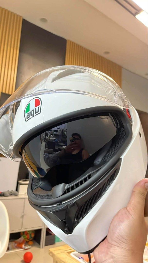 AGV K3 XXL (Category: Helmets and other Riding Gears) located in Manila. Submitted by jhemfrancisco08 (Listing ID 1469849461, Image 2). Description: AGV K3 XXL • Pinlock installed. • Seldom used. • Too loose already since I lost weight. • No scratches or dents • Bought it a Motomarket Libis at 15K last Nov 2025. free delivery!.