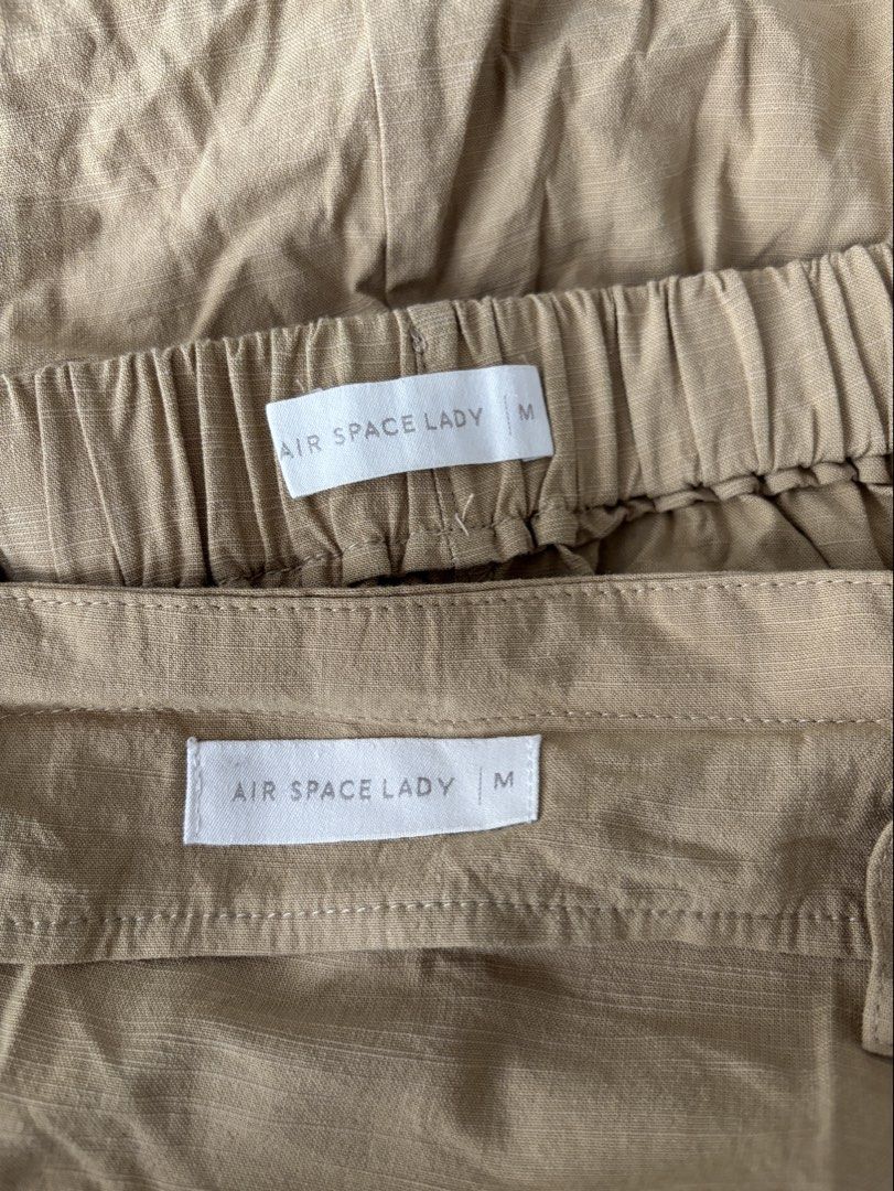 Air space lady linen coords (Category: Sets or Coordinates) located in Quezon City. Submitted by swift_kenjie (Listing ID 1469892959, Image 3). Description: Skirt size 28-34.