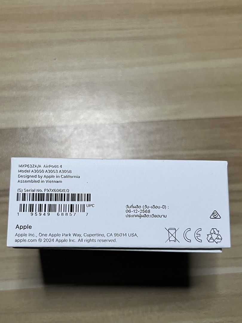 AirPods 4 (Category: Earphones) located in Victoria. Submitted by centttm (Listing ID 1469921512, Image 3). Description: Authentic Apple AirPods 4 USB C charging Assemble in Vietnam .