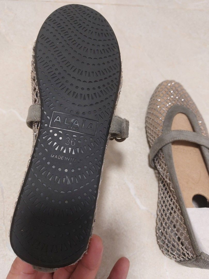 Alaia mesh ballet flats with rhinestones (Category: Sandals) located in Camaligan. Submitted by timeless-trinkets (Listing ID 1469909332, Image 2). Description: size US 6 23.5 cm insole length.