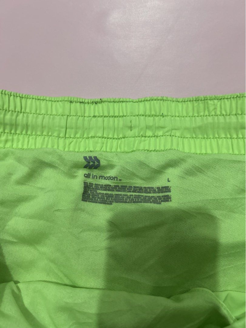All in Motion Running Short (Category: Activewear) located in Manila. Submitted by chen_clybelles (Listing ID 1469900487, Image 2). Description: L on tag, fits up to semi XL.