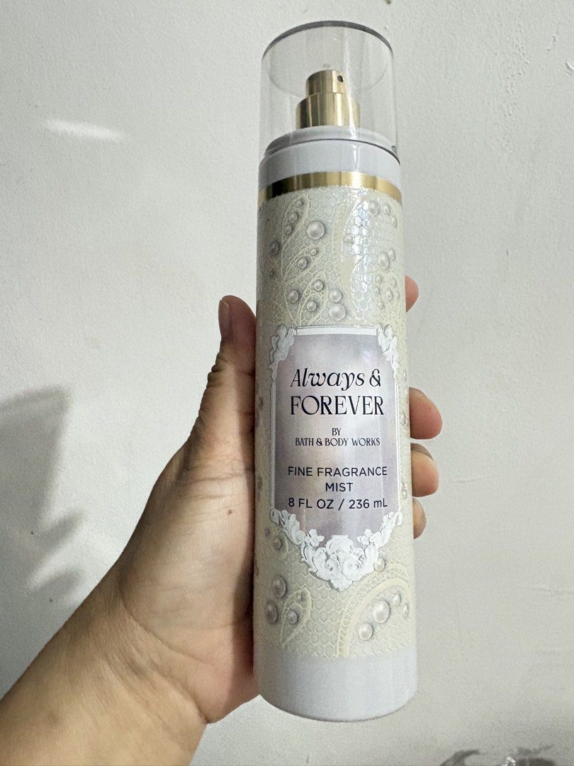Always & Forever Mist by Bath & Body Works (Category: Fragrance & Deodorants) located in Taguig. Submitted by blissdreana (Listing ID 1469915100, Image 3). Description: Brand new Imported from Canada What it smells like: a sweet and comforting kind of love. Fragrance notes: pearlized pink pepper, white roses and sheer sandalwood. .