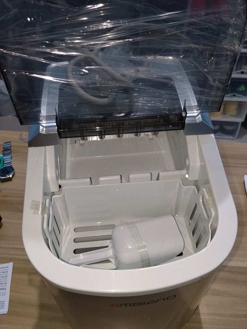 Ambiano Portable Ice Maker - 115 Volts (Needs step-down transformer) (Category: Refrigerators and Freezers) located in Caloocan City. Submitted by seannn1.1 (Listing ID 1469840911, Image 2). Description: - Brand/Model: Ambiano Ice Maker - Color: Metallic silver body with white rim - Type: Compact countertop design - Condition: Brand new and never used. From US. Not tested..