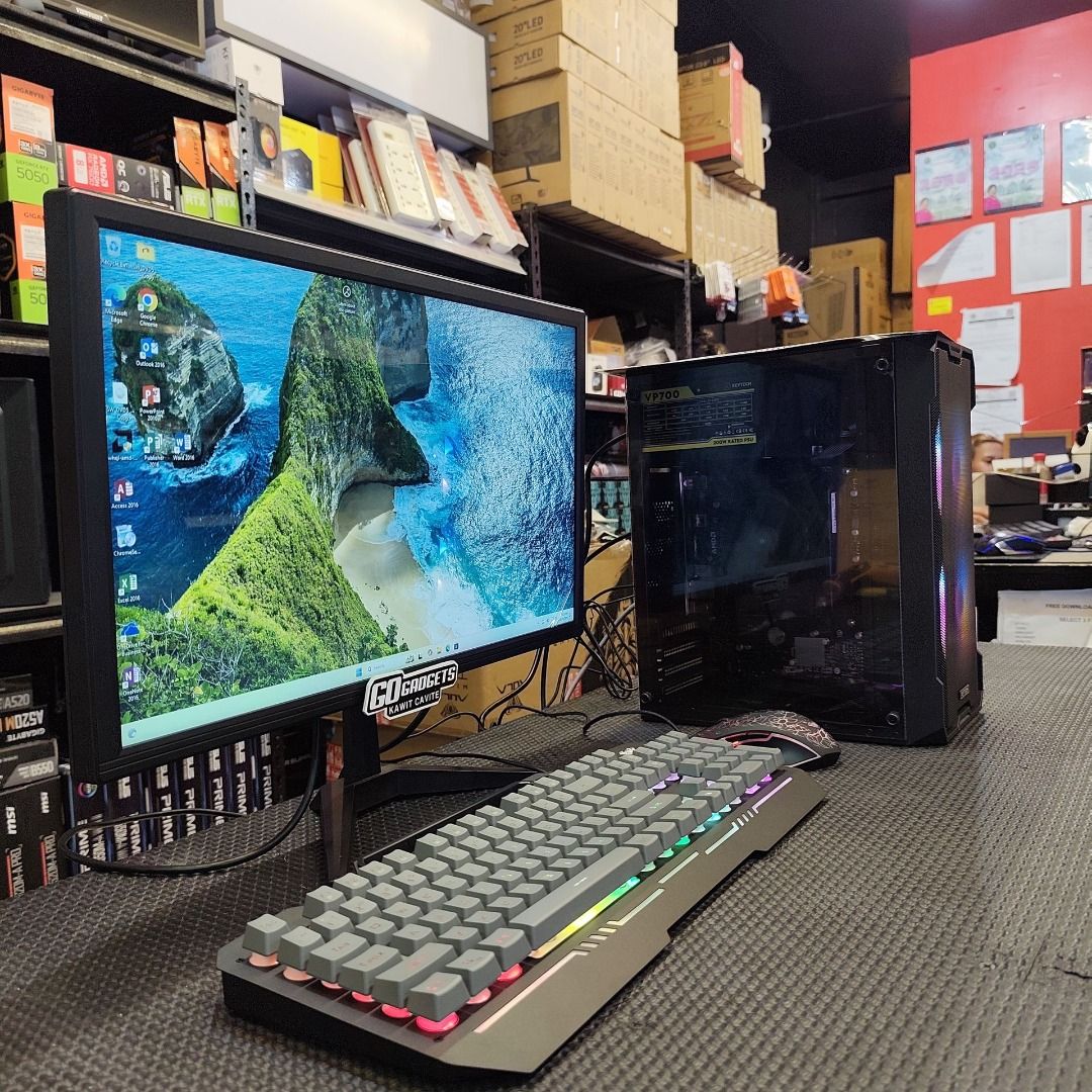 AMD RYZEN 3 3200G COMPLETE SET FOR OFFICE USE (Category: Desktops) located in Cavite. Submitted by jerickher83429 (Listing ID 1469798071, Image 1). Description: 🖥️ We offer: ✔ Gaming PC Builds ✔ Work / Office PC Builds ✔ Editing / Productivity PC Builds ✔ PC upgrades and accessories 💳 INSTALLMENT AVAILABLE BDO • BPI • HSBC • Chinabank • Unionbank • Salmon • Skyro • GGives All products are original with warranty. Specs may vary by model/variant.
