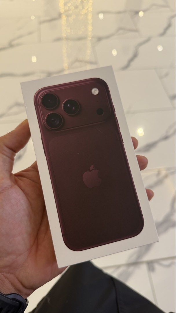 Apple iPhone 18Pro Burgundy (Category: Others) located in San Fernando. Submitted by enzorod (Listing ID 1469861057, Image 2). Description: - Authentic Apple iPhone 18 Pro - Colorway: Burgundy - Condition: Brand new, unopened original packaging - 256GB - US Unit - E sim Only - Meetups within Metro Manila 83,000 only. Original price 94,999.