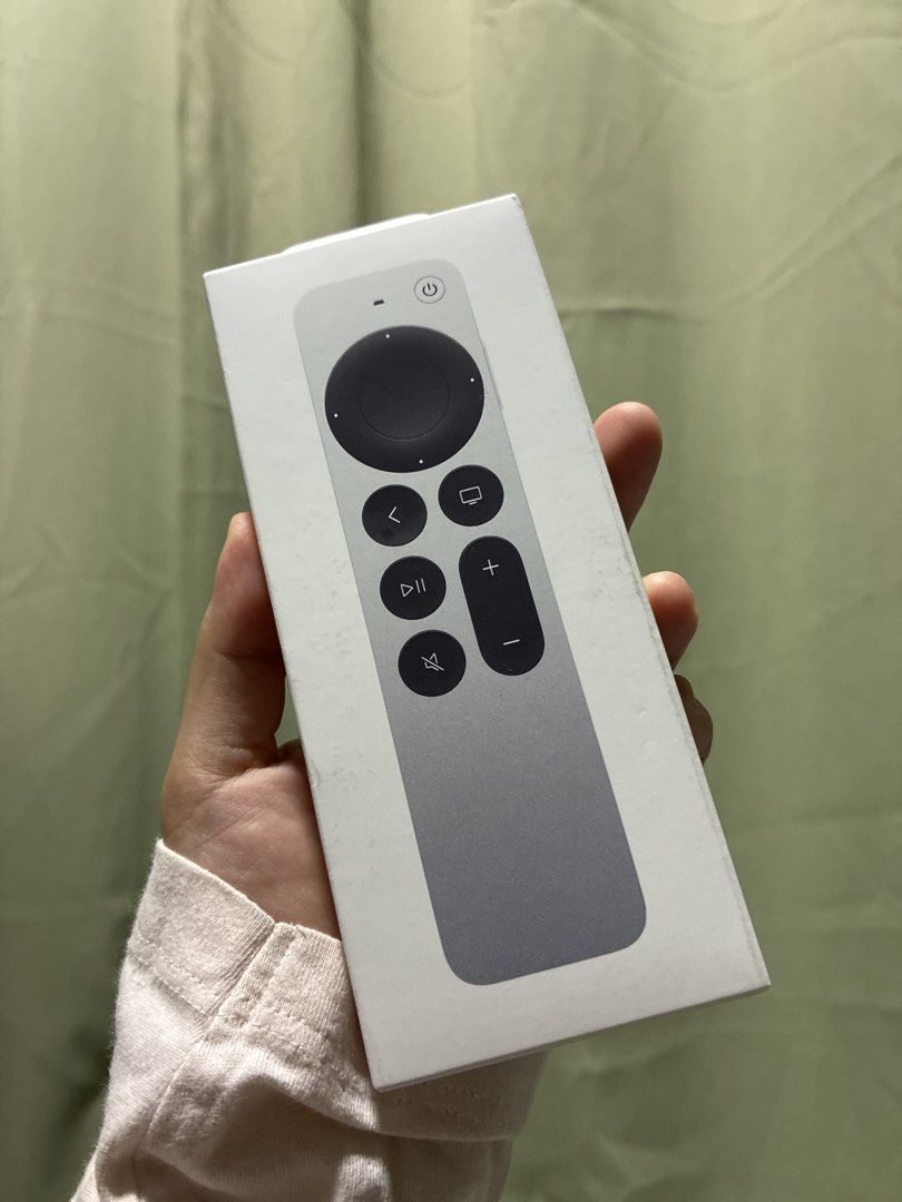 Apple TV Remote (2024) (Category: TV Parts & Accessories) located in Quezon City. Submitted by kiddo12 (Listing ID 1469870666, Image 2). Description: - Brand: Apple TV Remote (2nd/3rd Gen - 2024 release, Model A2854) - Condition: Brand new, unopened, and sealed in original retail packaging - Charging: Convenient USB-C charging - Compatibility: Works seamlessly with all Apple TV 4K and Apple TV HD models - Perfect as a replacement for lost or brok
