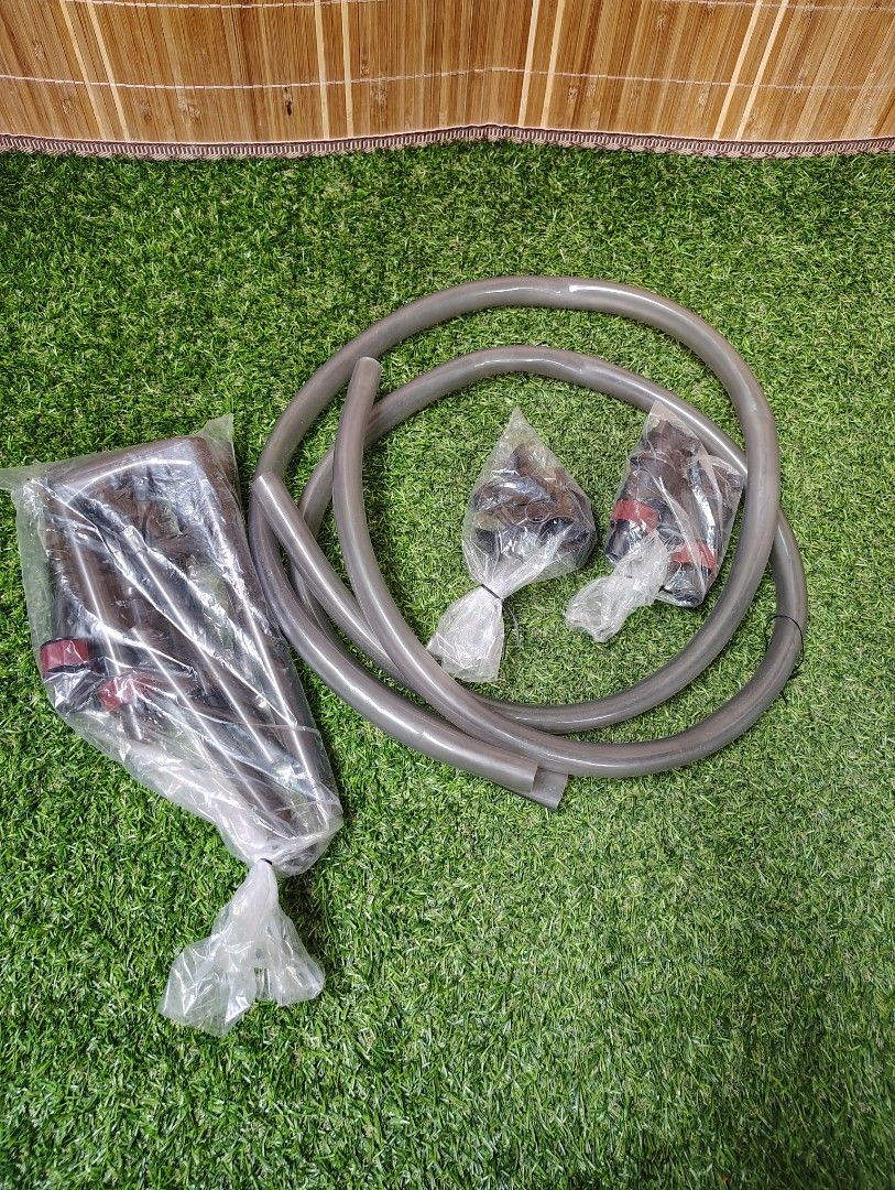 AQUARIUM EXTERNAL CANISTER FILTER PLUMBING KIT HOSE (Category: Homes & Other Pet Accessories) located in Dasmarinas. Submitted by k3japanstoreph (Listing ID 1469812503, Image 1). Description: AQUARIUM EXTERNAL CANISTER FILTER PLUMBING KIT Complete plumbing kit for an aquarium external canister filter, ideal for aquarium owners setting up or replacing filter tubing and accessories. INCLUDES • Flexible grey tubing • Intake and output pipes • Shut-o