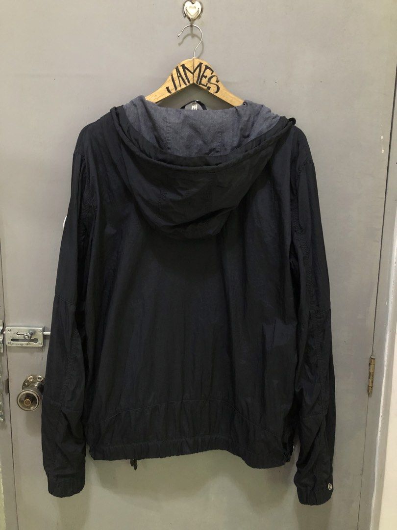 Armani Jeans Windbreaker (Category: Coats, Jackets and Outerwear) located in Pasig City. Submitted by raymundo_rj24 (Listing ID 1469908608, Image 2). Description: Width - 24.5 Length - 27.5.