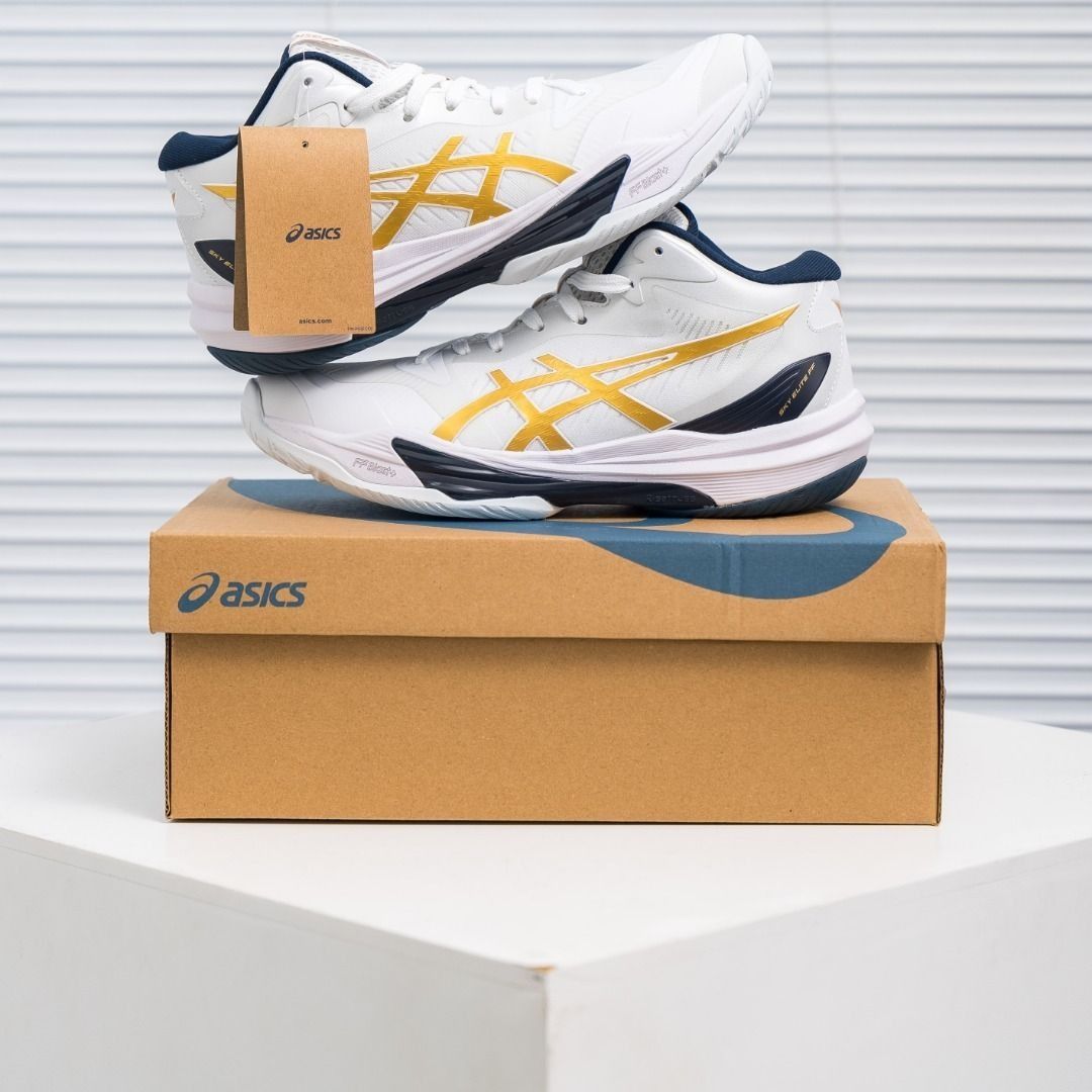 Asics Sky Elite FF MT 2 White Gold Shoes, Men's Fashion, Footwear ...