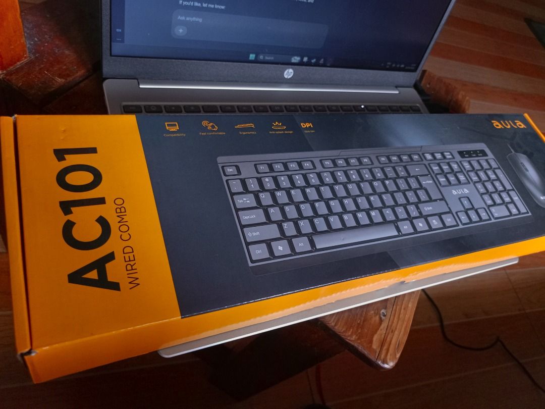 Aula AC101 Wired Combo - Keyboard and Mouse - Cheap, For Work/School/Gaming (Category: Computer Keyboard) located in Taguig. Submitted by calmthypalm (Listing ID 1469804440, Image 2). Description: Brand new, sold at a lower rate than the general market's..