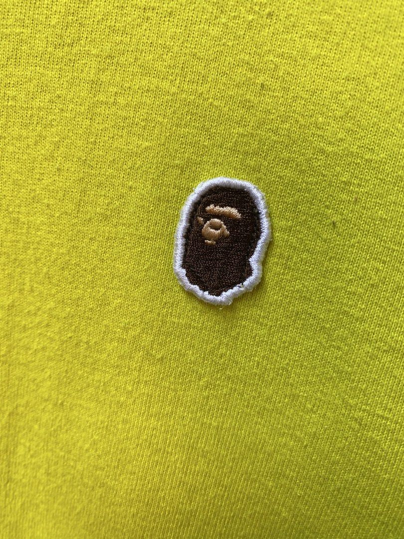AUTHENTIC BAPE “POINT” TEE (Category: Tshirts & Polo Shirts ) located in Makati City. Submitted by drip.poww (Listing ID 1469821509, Image 3). Description: - Authentic Bape - Color: Mustard - Size: XL - Dimes: 24x30 - Authentic - Excellent condition - Need wash, fresh from bale - Material: 100% Cotton Please don’t expect too much—these are thrifted (ukay) items. 😊 !!STILL NEGOTIABLE!!.