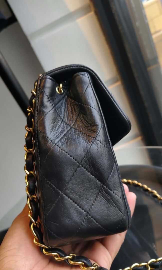 Authentic Chanel vintage clap bag (Category: Luxury Bags & Wallets) located in Davao. Submitted by baghunterluxxe (Listing ID 1469850256, Image 2). Description: guaranteed authentic small in excellent condition bag only.