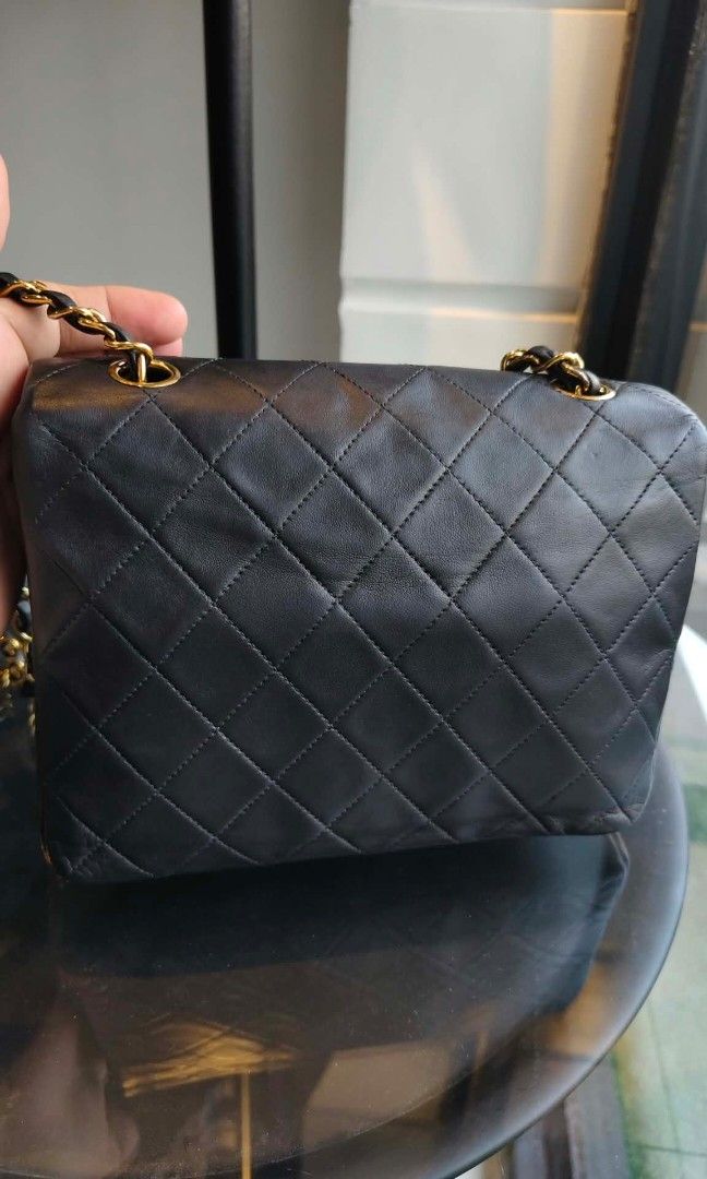 Authentic Chanel vintage clap bag (Category: Luxury Bags & Wallets) located in Davao. Submitted by baghunterluxxe (Listing ID 1469850256, Image 3). Description: guaranteed authentic small in excellent condition bag only.