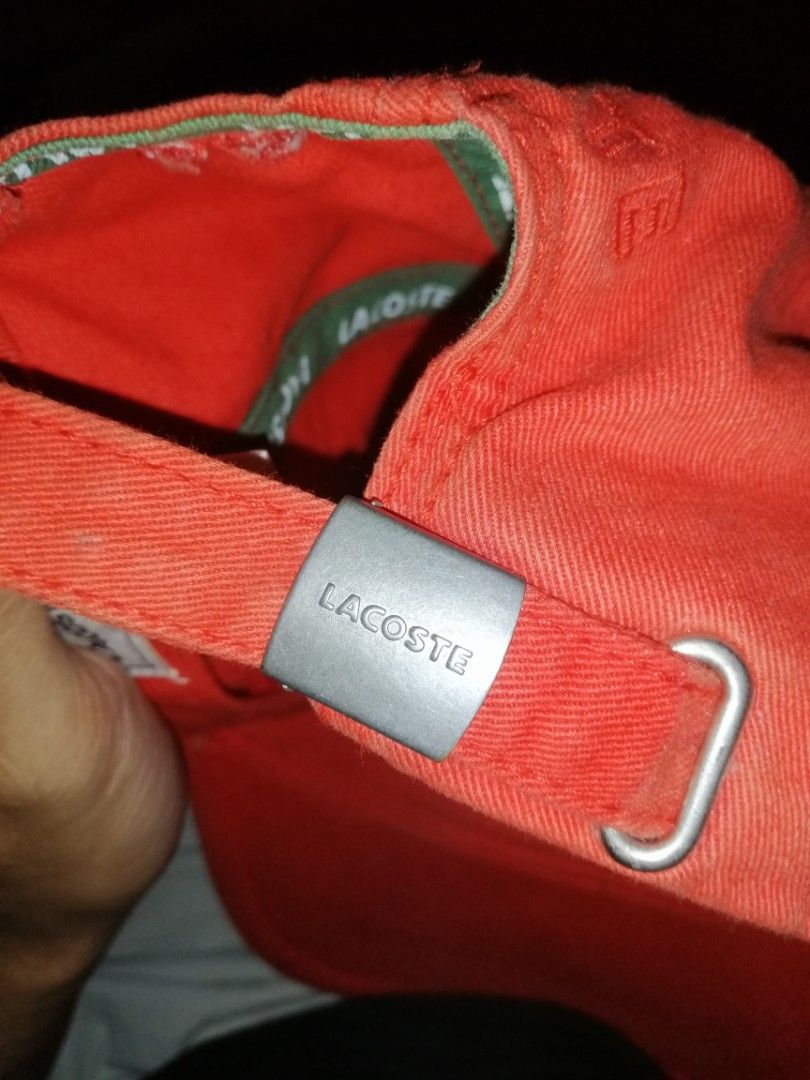 Authentic Lacoste Cap (Category: Caps & Hats) located in Manila. Submitted by justthriftright. (Listing ID 1469801619, Image 3). Description: excellent condition no issue need wash only.
