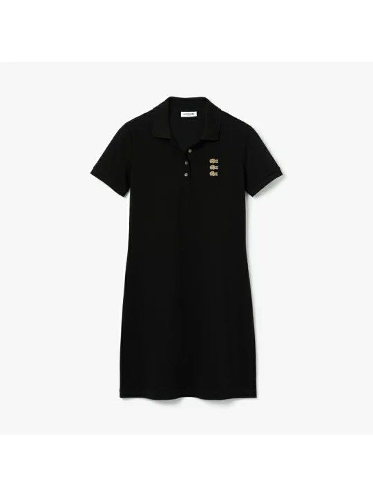 Authentic Lacoste Triple Logo Polo Dress (Category: Dresses) located in Badian. Submitted by choloknows (Listing ID 1469827640, Image 2). Description: Good as New 9.9/10 (Black) Size 42 18 W x 36 L Issue: Cut neck tag (100% Authentic) 1399+ sf.
