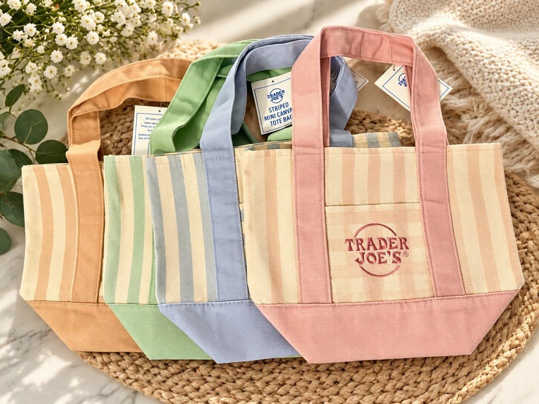 Authentic Trader Joe’s Striped Mini Canvas Tote bag (Category: Tote Bags) located in Las Pinas. Submitted by eloi-47628 (Listing ID 1469909520, Image 1). Description: Available! 💯 authentic from Us.