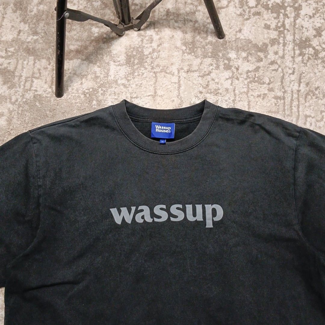 Authentic Wassup Tshirts Black Size XL (Category: Tshirts & Polo Shirts ) located in Llanera. Submitted by baka_thriftmo (Listing ID 1469842540, Image 2). Description: Good Condition 👍🏻 Size XL No Issue Rate 8 Details asa picture Mod Of Payment Via Gcash Courier J&T +Shipping fee.