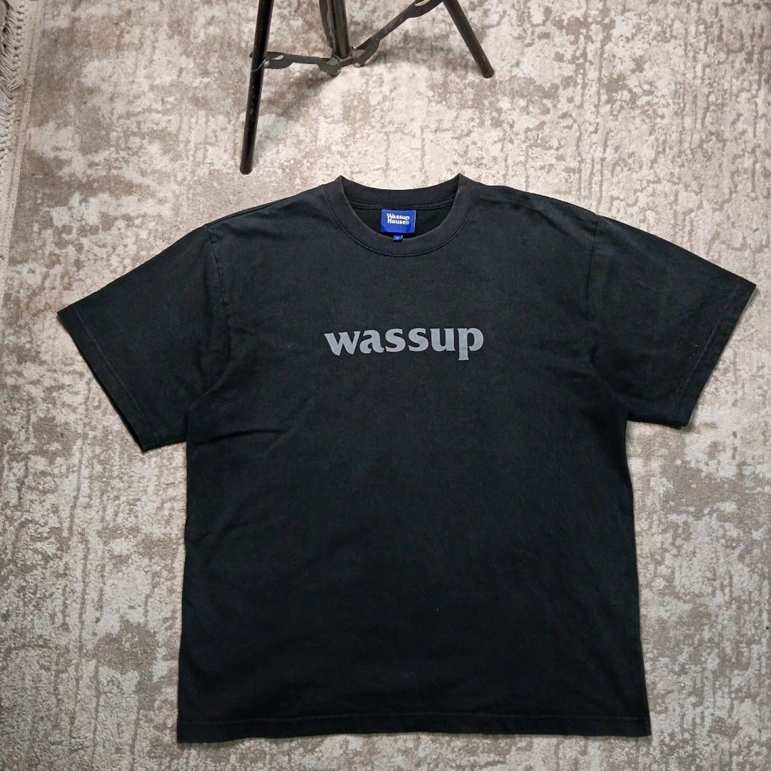 Authentic Wassup Tshirts Black Size XL (Category: Tshirts & Polo Shirts ) located in Llanera. Submitted by baka_thriftmo (Listing ID 1469842540, Image 1). Description: Good Condition 👍🏻 Size XL No Issue Rate 8 Details asa picture Mod Of Payment Via Gcash Courier J&T +Shipping fee.