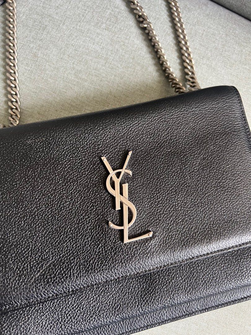Authentic YSL Kate (Category: Luxury Bags & Wallets) located in Angeles City. Submitted by omgjenney10 (Listing ID 1469787567, Image 2). Description: Authentic No flaws Silver hardware Super nice PM for more details.