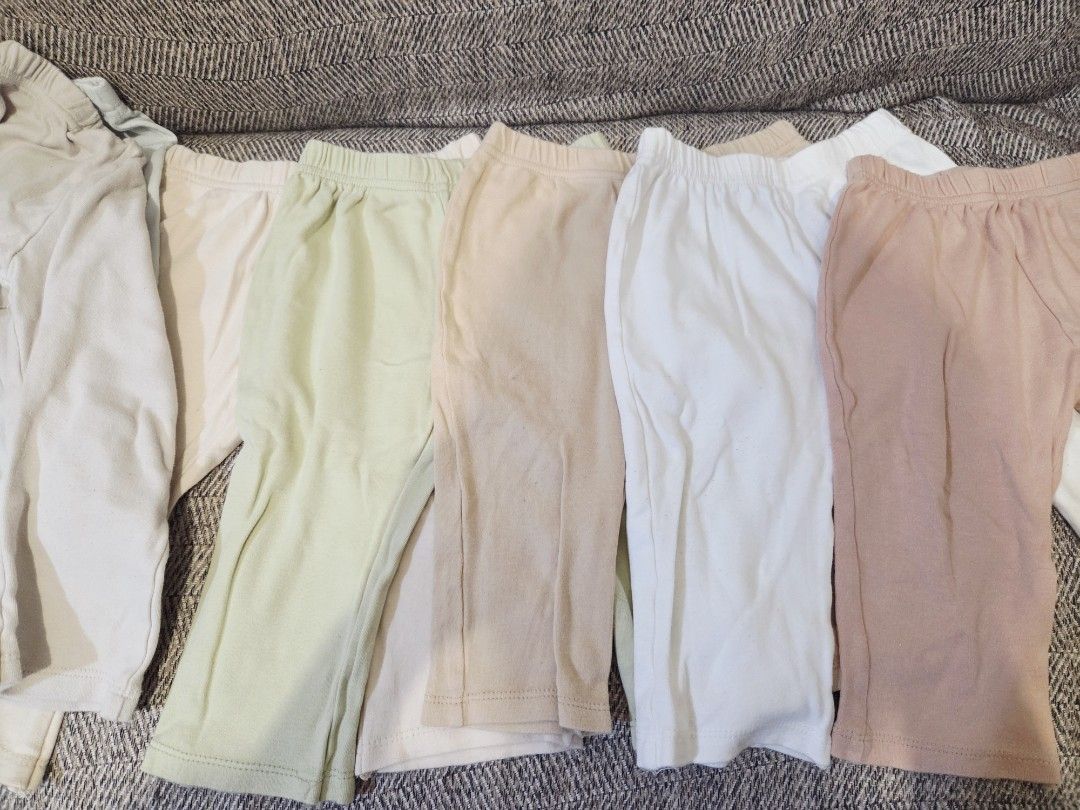 Baby Cotton Pants Bundle size 12-18M Assorted Colors (Category: Babies & Kids Fashion) located in Mandaluyong City. Submitted by angels_collection_usa (Listing ID 1469840850, Image 2). Description: Baby cotton pants bundle, size 12-18 months. 7 pcs all. Preloved of my son. Features neutral and pastel shades with a soft material and stretchy waistband. Perfect everyday basics..