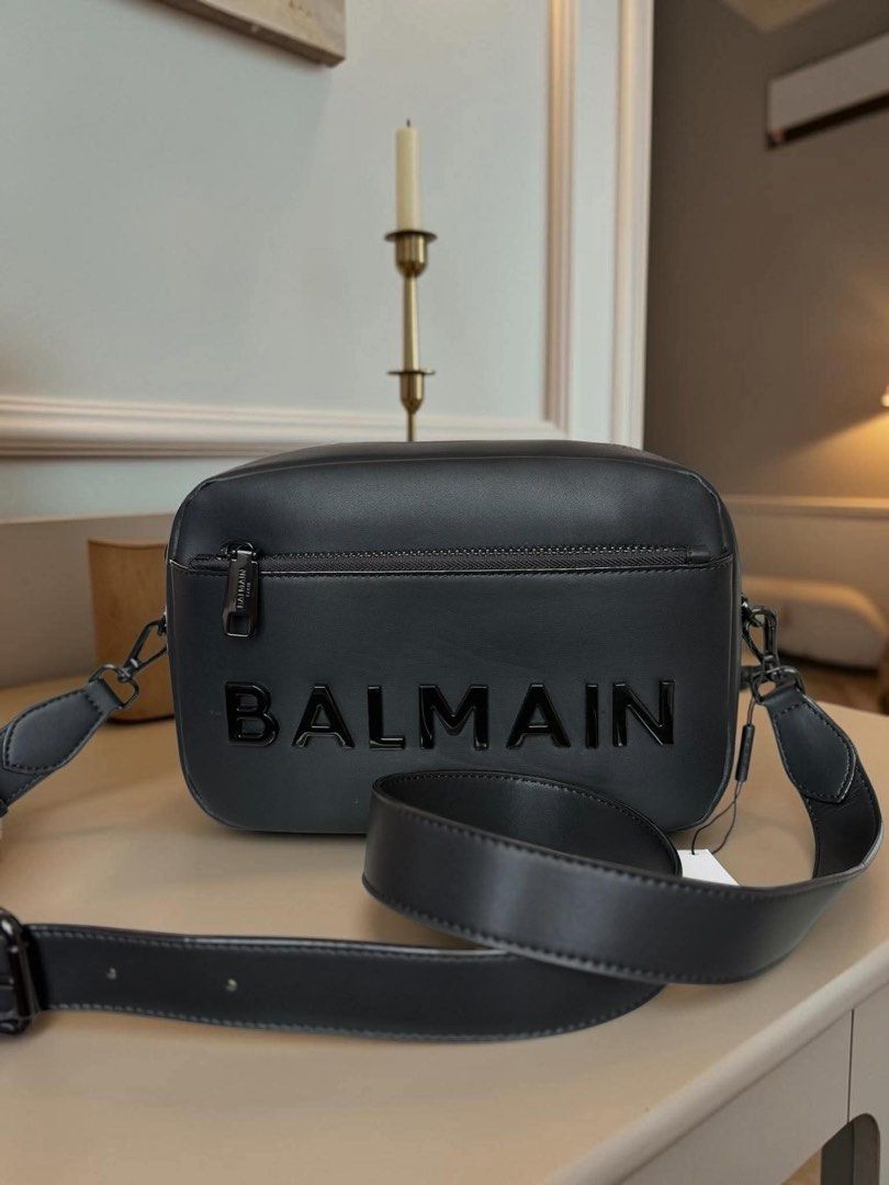 Balmain Sling Bag Mens (Category: Luxury Bags & Wallets) located in Santa Rosa. Submitted by miqboutique (Listing ID 1469776553, Image 1). Description: Gandaaa! Onhand! ₱7,399 + SF • Ready to ship • Guaranteed Original Fb page: Miq's Boutique.