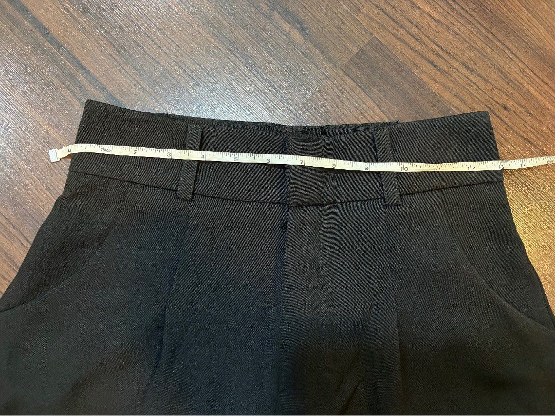 Bangkok Black high-waisted shorts (Category: Shorts) located in Paranaque City. Submitted by trendyclothesco (Listing ID 1469844814, Image 2). Description: - Color: Black - Style: High-waisted with a clean cut and pleated front - Bought in BKK - never used, got the wrong size .