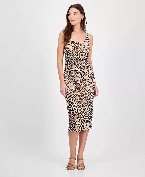 Bar III leopard bodycon midi dress S (Category: Dresses) located in Subic. Submitted by petitecorner22 (Listing ID 1469806036, Image 1). Description: hugs your body S-M.