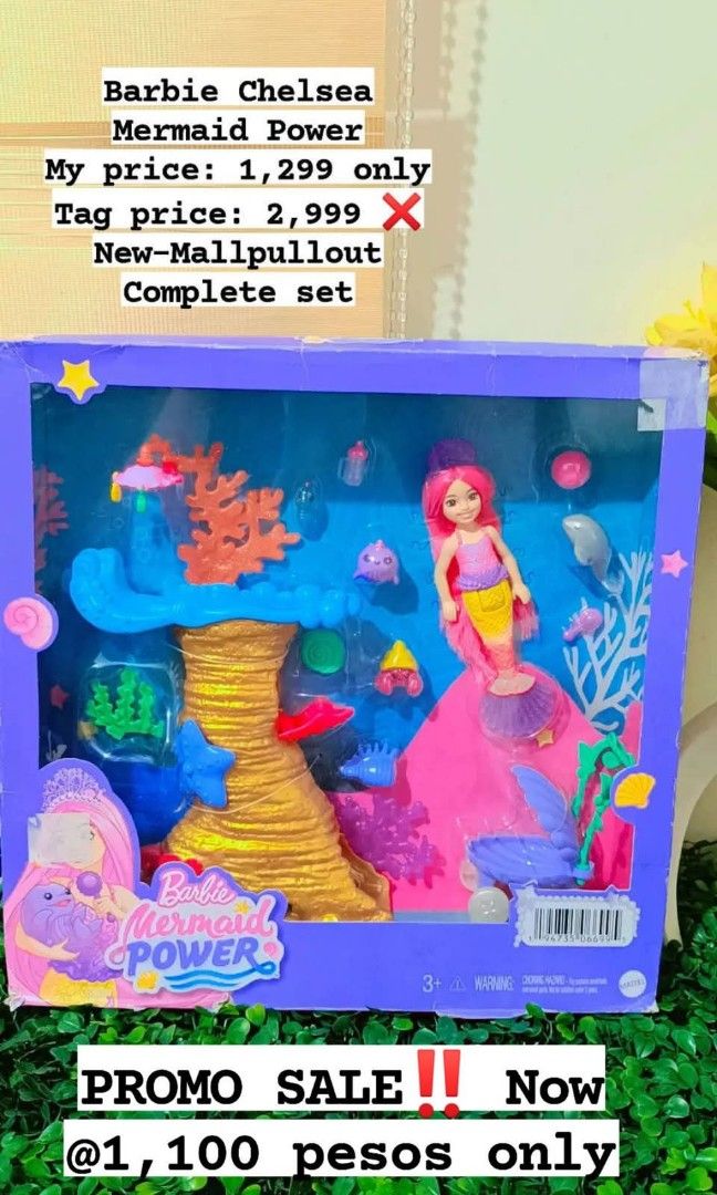 Barbie Mermaid Power (Category: Kids Toys) located in Quezon City. Submitted by mhoniqvela04 (Listing ID 1469802377, Image 1). Description: Orig New-Mallpullout Complete Set Actual pic posted Pm for vid.