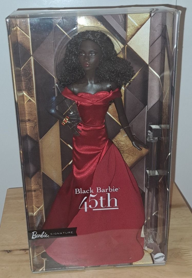Barbie Signature Black Barbie 45th Anniversary Doll NRFB, Toys ...